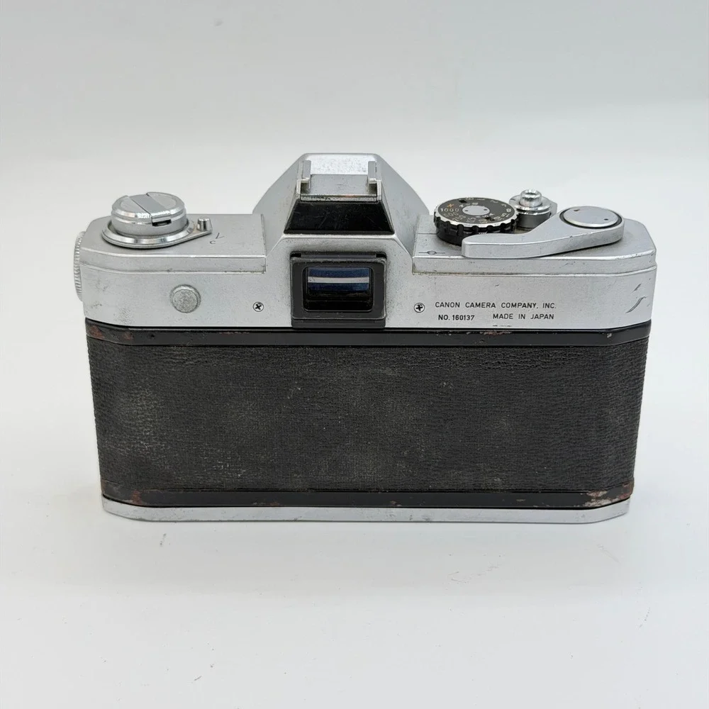 Canon FT QL 35mm SLR Film Camera Body Silver Vintage Made in Japan 160137